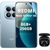 XIAOMI REDMI Note 15 Pro+ 5G- Smartphone 8+256GB,Display AMOLED 1.5K da 6,83,Snapdragon 7s Gen 4,fotocamera da 200MP,Blu,caricabatterie non incluso.incluso cuffie smart incluse nero