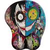 ELLENNE Tappetino Mouse Gel Mousepad Poggiapolso C27-Dualità Folle