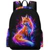 TPISLI Zaini Fox Bambine Classe 3 Zainetto Animal Fox Bambina 9 Anni Cartella Scolastica Moderno Leggero Sport Outdoor Outdoor Uso Quotidiano Viaggio Tempo Libero