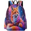 TPISLI Zainetto Fox Bambini 7-11 Anni Zaino Scolastico Animal Fox Ragazza 12 Anni Daypack Leggero Resistente Regalo Scuola Gita Viaggio Tempo Libero Uso Quotidiano