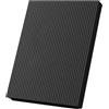 Kivivaka Tappetino da yoga ad alta densità, spessore 4 cm, antiscivolo, tappetino per esercizi di pilates, palestra, fitness, 40 x 35 cm (nero, 45 x 35 x 2 cm)
