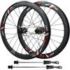 LSRRYD BMX 406 451 Bici pieghevoli Set di ruote con Freno V + Freno a disco, 7-12V | QR 100/135mm, cuscinetti sigillati, 24H, corpo ruota libera HG, cerchi a doppia parete in alluminio 40MM