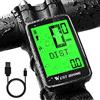 ICOCOPRO Computer da bicicletta ricaricabile tramite USB, contachilometri bicicletta senza fili IPX7 impermeabile, tachimetro bici 5 lingue computer da bicicletta con display LCD multifunzione, sveglia