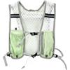 Gdrghe Gilet da corsa leggero zaino per idratazione verde, riflettente traspirante, zaino da corsa con bottiglia d'acqua e supporto per telefono, gilet regolabile per trail running, per donne e uomini
