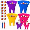 Eelexa Granny Pants - Set di giochi per feste per 8+ giocatori, 4 colori di squadra da cortile con 16 palline rimbalzanti e 2 pompe - Divertenti giochi all'aperto per adulti e bambini Riunione di famiglia