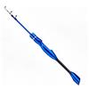 ZUZZEE Canna da pesca da viaggio, 90 cm, UL, telescopica, in fibra di carbonio, portatile, per pesca sul ghiaccio, per acqua salata e acqua dolce (blu, 90 cm)