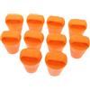 INOOMP 10 Pezzi Tappo di Scarico Kayak Tappo di Scarico Canoa a Pressione TPE Arancione e Resistente all'Usura e Kayak