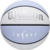 WILSON WNBA 30th Anniversary Legacy - Pallone da basket per interni ed esterni, misura 6, colore: Bianco/Viola chiaro