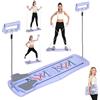 woshapce Tavola da pilates pieghevole 6 in 1, tutto in uno, portatile, per palestra, addominali, addominali, addominali, attrezzatura per pilates, per casa, palestra, allenamento completo (viola)