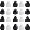 Kisangel Accessorio per Bottiglie 40 Pezzi Tappi in PE Nero e Bianco Funzione Push And Pull per Borracce Riutilizzabili e Kettle Sportivi