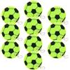 JOINPAYA Portachiavi Confezione da 10 Pezzi Riflettente a Forma di Pallone da Basket in PVC Giallo, Resistente per Uso Outdoor per Biciclette e Zaini