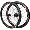 LSRRYD Set di ruote BMX 20 451 per bici pieghevoli V Brake 7-12 velocità | 9*74/10*130mm QR, cerchi bici 40MM, Ruota Anteriore E Posteriore in lega di alluminio, F2 R4 cuscinetti