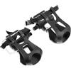VILLCASE Pedali Bici con Cinghie e Puntale, 1 Paio, Nero