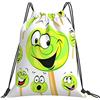 Generic con Coulisse Borsa Coulisse Lollipop Cartoon Expression Borsa Palestra Scuola Stampa Zainetti per Yoga Uomo Nuoto 36X42Cm