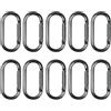 QUXVUIS 10 Ganci a moschettone Leggeri e Resistenti per, Grigio, 24x50mm