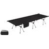 LuoAXINN Letto da campeggio pieghevole Lettino da campeggio pieghevole portatile | Deposito for escursionismo all'aperto for dormire Lega di alluminio ultraleggera allargata di 70 cm