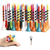 Iirlvior 60 tees da golf in plastica, 83 mm, colori vivaci, accessori durevoli per uomini e donne, allenamento di golf e golf, per golfisti principianti e professionisti