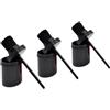Wswqop Set di 3 Spazzole per Olio per Zoccoli di Cavallo, Spazzola per La Cura degli Zoccoli, Strumento di Toelettatura, Spazzola di Pulizia con Erogazione C, Nero
