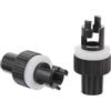 POPETPOP 2 Pezzi Adattatore Valvola per Kayak e Barca Gonfiabile in PVC Nero 6 Fori, Accessorio Resistente e Rapido Anti-Perdita per attività All'aperto