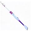HaloModora Canna da pesca sul ghiaccio, 70 cm, portatile, telescopica, in fibra di carbonio, per viaggi, pesca d'acqua dolce e salata (bianco-viola, 70 cm)