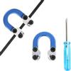 HNZMDY 2 Pezzi Anello D tiro con L'Arco per Arco Compound, Anello D Lega di Alluminio, Accessorio di Supporto al Rilascio con Chiave a brugola per Accessori Caccia