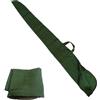 Generico Custodia Fucile in Cotone Morbido, Verde, 130 cm, Tascabile per Caccia Semi Automatico e Sovrapposto
