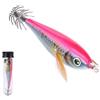 NexRen Squid Lure 10 cm lento affondamento per polpo esca con azione vibrante - design gamberetti orizzontali per pesca in mare rosa (2#)