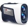 Hoorola Telemetro da golf, 1200 m con pendenza, striscia magnetica, ingrandimento 7x, resistente all'acqua IP54, batteria ricaricabile, vibrazione con blocco della bandiera, accessori da golf, regalo