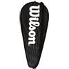 Wilson Performance Racchetta Cover per Un Racchette da Tennis - Nero (Logo Bianco)