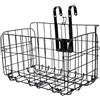 Hemobllo Cestello per Bici in Ferro Nero Resistente all'Usura Due Ganci Rimovibili per Ciclismo all'Aperto e Mountain Bike