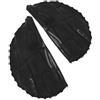 BESPORTBLE 2 Pezzi Tappeto di Ricambio per Trampolino Fitness Nero in Pp 36 Anelli a V, Resistente e Sicuro per Esercizi Indoor, Accessorio per Letto Elastico Rotondo