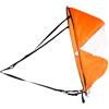XUCZHAI Vela A Vento Portatile for Kayak da 1 Pezzo Impermeabile | Vela a vento pieghevole in tessuto di nylon con moschettone for accessori for canoa da kayak