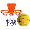 Gungtj Pallone da basket silenzioso, palla sportiva senza rumore, design a rimbalzo morbido, ideale per casa palestra e appartamento, montaggio a porta o a parete, 30 cm per un silenzioso