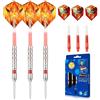 EMYTH Set di Freccette con Punta in Acciaio SPACE5, barili in tungsteno 90%, 24g Freccette Professionali per bersagli di sisal