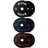 Fitness Discount Set Bumper Plates Olimpici 100 kg (2x5 kg + 2x20 kg + 2x25 kg) | Dischi Olimpici in Gomma con Foro 50 mm per Bilanciere, Weightlifting, Cross Training, Powerlifting e Home Gym
