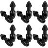 GRIRIW Kit 12 Pezzi Inserti in Plastica per Pesca Subacquea, Accessori per Pistola Spara Elastici, Materiale Resistente e Facile Manutenzione, Colore Nero