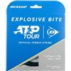 Dunlop Sports DUNLOP Corda da Tennis Explosive Bite 17G Nera 12m - Corda di Comfort ad Alta Rotazione