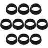 VILLCASE Coprisella per Bicicletta 10 Pezzi in Silicone Nero Alta Elasticità per Protezione Antipolvere Reggisella 30.4-33.9mm per Ciclismo All'aperto