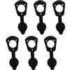 Hemobllo Guarnizioni per Tappo Portacanna da Pesca in PVC Nero 6 Pezzi per Supporto Asta Kayak Accessori per Sicurezza e Antiscivolo Durante Le Vacanze
