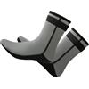 KIOALXZ Calzini da sub in neoprene da donna e uomo, 3 mm, stivaletti da sub per nuoto in acqua, spiaggia, snorkeling, design con polsino e fibbia adesiva. , Grigio , M