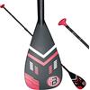 iBOARD Paddle in fibra di carbonio SUP/Kayak 3 pezzi Regolabile Stand Up Paddle Carbon Shaft+Plastica Paddle Blade