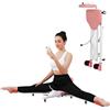 woshapce Strumento per allungare le gambe, regolabile da 0 a 180°, con telaio in acciaio resistente, attrezzatura per lo stretching per migliorare la flessibilità e ridurre il dolore (con schienale)