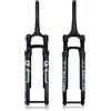 BSFHQS Forcella Ammortizzata per Bici da Strada 700C Conico 1-1/2 | Freno a disco, perno passante 100x12mm, escursione 60mm, Forcella ad aria con blocco manuale