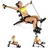 woshapce Ab Machine, panca per allenamento addominali per palestra domestica, multifunzione, regolabile, attrezzo per esercizi addominali per allenamento totale del corpo