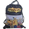 ILS I LOVE SHOPPING Sacca Sportiva con manici e tasca per Bambino, Borsa Coulisse Zaino per Asilo, Palestra, Piscina, Viaggio, Portascarpe (per POKEMON)
