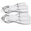Generic Subacquee Regolabili da Immersione da Nuoto da Snorkeling Propulsione Efficiente con Cinghie a Molla in Gomma TPE Comode Adatte per Allenamento , Bianco , L 43-46