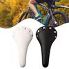 LatoYard Rivet - Sella per bicicletta in pelle PU per bici da pista a scatto fisso, in schiuma ad alta densità, 28 cm, colore marrone (nero)