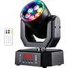 wecan Luci a testa mobile per illuminazione DJ, mini proiettore LED per palcoscenico per feste