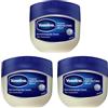 Vaseline Original Moistruiser Petroleum Jelly cura della pelle screpolata e secca e sollievo da eczemi, 250 ml, 3 pezzi