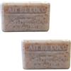 BOEMY Confezione 2 Saponi di Marsiglia con Latte di Cocco e Karité 125 g c/u | Sapone Vegetale Idratante e Nutriente | Aroma di Cocco | Made in France